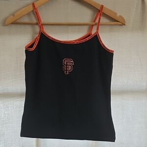 Black and Orange Women's Tank Top